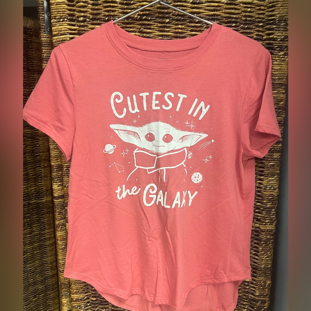 Fifth Sun-Star Wars-Cutest in the Galaxy-Pink Junior Short Sleeve Top- Pre-Owned